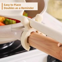 Multifunctional Silicone Pot Handle Spatula Rack, Heat Resistant Organizer for Kitchen Utensils, Holds Spatulas Spoons Turners, Attaches to Pot Handles for Easy Access While Cooking, White, 1pc