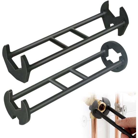 Multifunctional Sink Wrench 2pcs,Plumbing Wrench for Tight Spaces,Faucet Installation Tool for Kitchen Bathroom, Under Basin Pipe & Angle Valve Repair Plumbing Tools (1 Set)