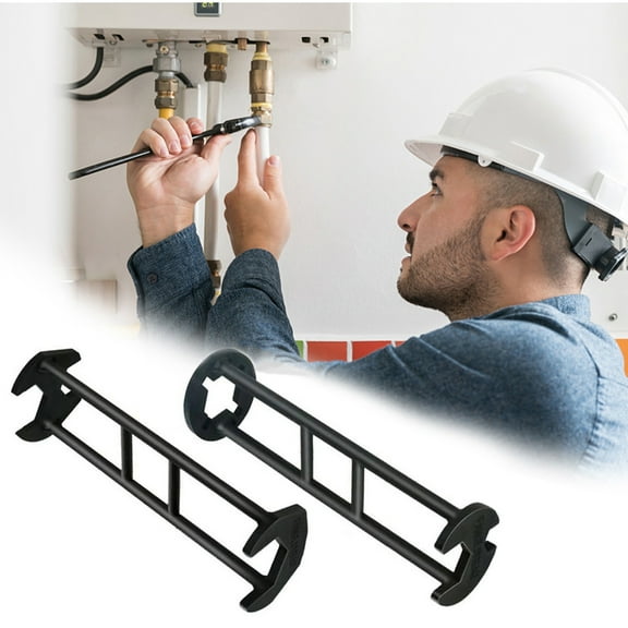 Multifunctional Sink Wrench, Alloy Steel Faucet Tool with 360-Degree Rotation Head and Multiple Socket Sizes, Non-Slip Grip for Tight Spaces, Ideal for Kitchen and Bathroom Plumbing FAJHHA