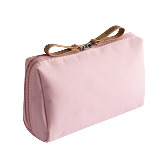 Multifunctional Small Makeup Bag With Compartments, Travel Toiletry And Lipstick Storage Bag, High Density Organizer Pouch For Women