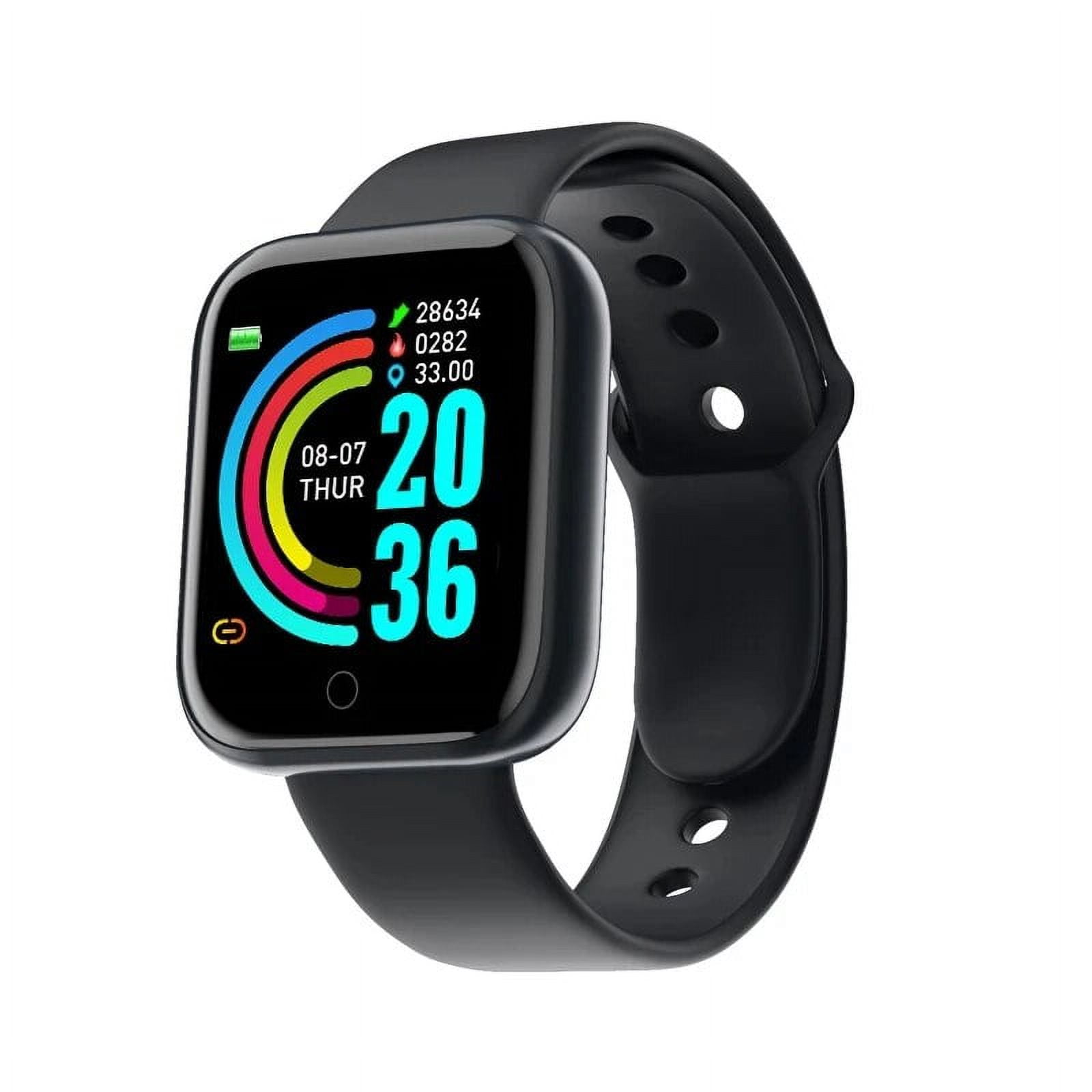 Multifunctional Smart Watch Men Women Kids Gift Bluetooth Music Fitness Sports Bracelet Sleep Monitor Y68 Smartwatch D20 116Plus Y68 black