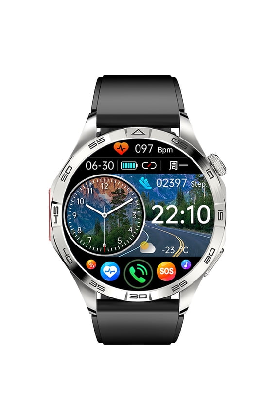 Multifunctional Smart Watch with Sleep Support, Call Alert Heart Rate Tracking Message Reminder One Key SOS