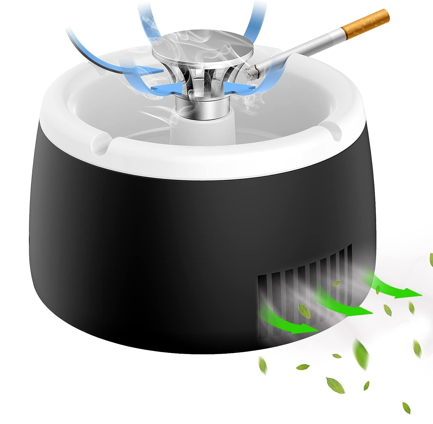 Buy Ubersweet® Smokeless Ashtray, Smart Ashtray Compact for Office (White  Black) Online at Low Prices in India 