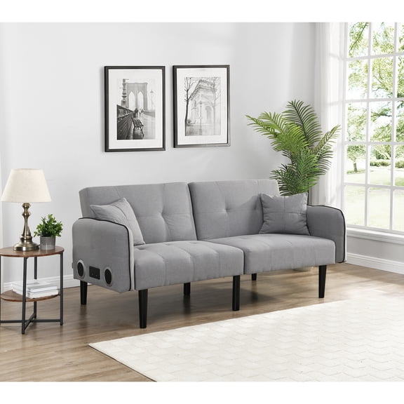 Multifunctional Sofa Bed with Audio | Can Be Used in Office or Dorm | Linen Material and Simple Assembly | Solve the Problem of Limited Accommodation