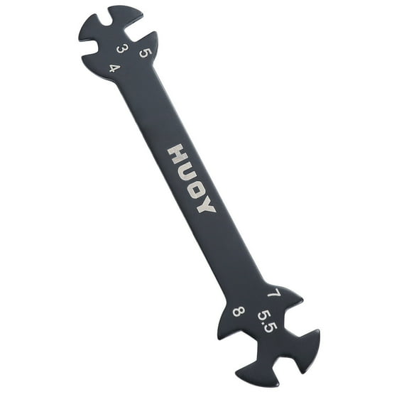 Black Steel Wrench Tool for RC Car Turnbuckles 6 in 1 Multifunctional Home Use