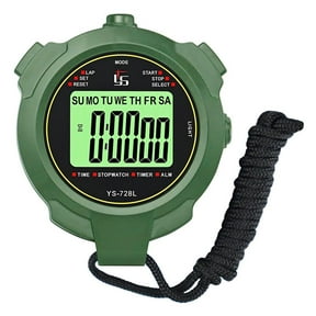 Multifunctional Sports Stopwatch with Countdown Alarm Clock Luminous Display and Adjustable Silent Mode