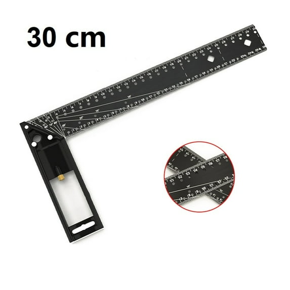 Multifunctional Square Ruler 90-degree Carpentry Positioning Marking Angle Ruler