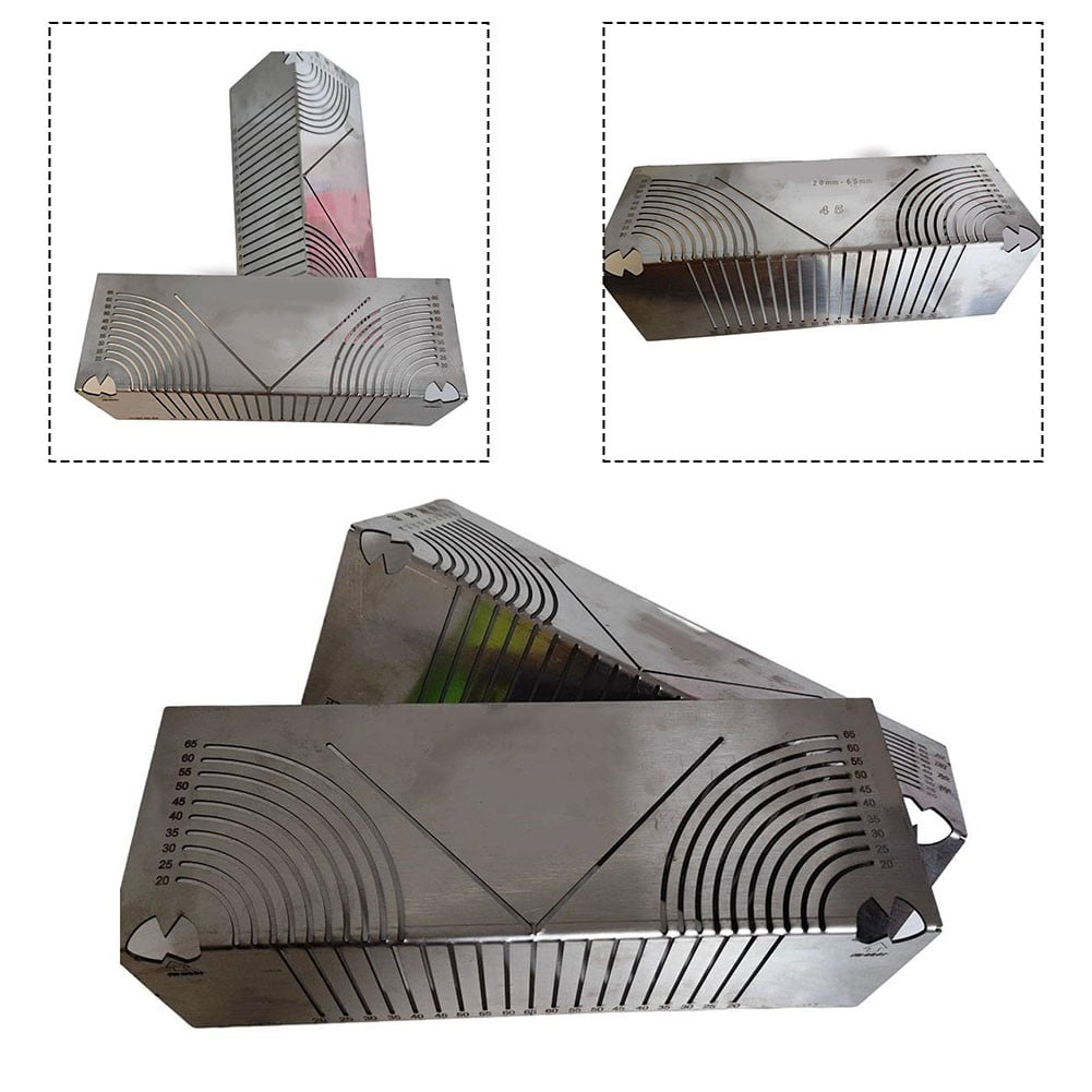 Multifunctional Square Tube Rounded Corner Drawing Tool And Multi-Drawing Ruler Fangkenuo