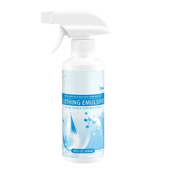 Multifunctional Stain Remover Spray,Powerful Non-Clothing Emulsifier for Oil Stains Yellowing Deep Cleaning,Fast-Acting and Safe Formula,Perfect for Home Laundry Kitchen Upholstery Cleaning-A