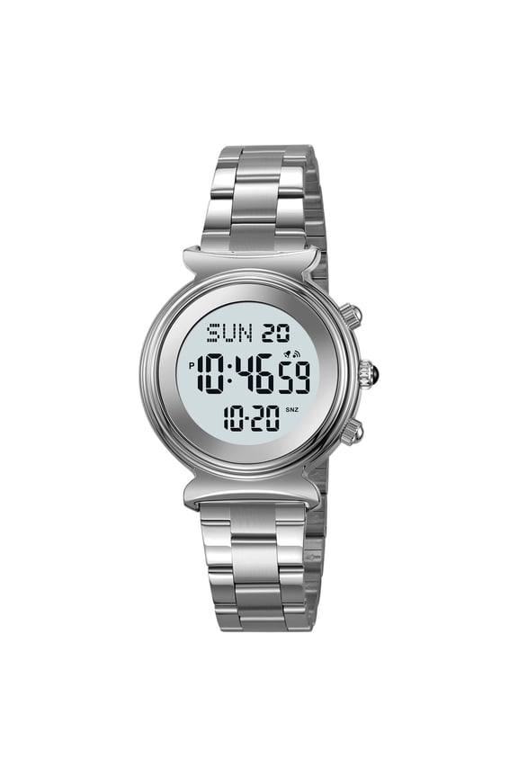 Multifunctional Stainless Steel Alarm Watch - Waterproof Digital Analog Timepiece with Chronograph & Calendar for Men and Women, Perfect for Daily Use in Southeast Asia,Multicolor A