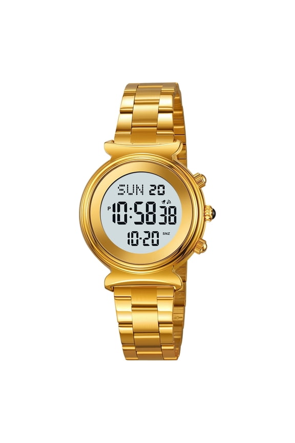 Multifunctional Stainless Steel Alarm Watch - Waterproof Digital Analog Timepiece with Chronograph & Calendar for Men and Women, Perfect for Daily Use in Southeast Asia,Multicolor