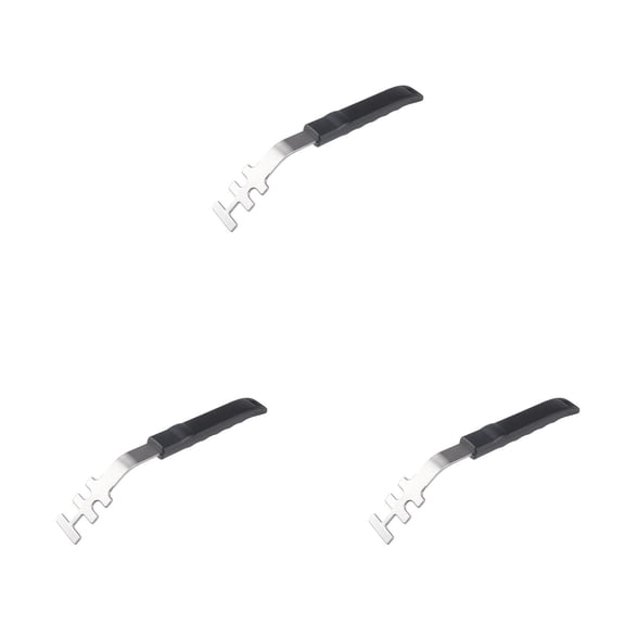 Multifunctional Stainless Steel Barbecue Grill Grate Lifter Heavy Duty Oven Rack Puller Hook For Outdoor Cooking Camping Kitchen 3PCS for Serving Food Small Silicone Spatula 9 Kitchen Stainless Long