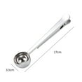 thumbnail image 1 of Multifunctional Stainless Steel Coffee Measuring Spoon with Food Sealing Clip, Scale Markings for Milk Powder, Baking, and Seasoning - Durable Kitchen Tool with Easy Clean Surface, 1 of 1
