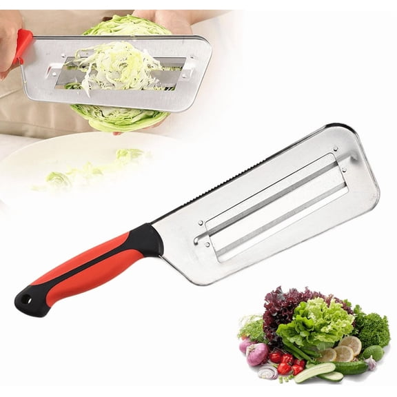 Multifunctional Stainless Steel Double-layer Vegetable Cutter - Cabbage Slicer And Shredder For Effortless Meal Prep