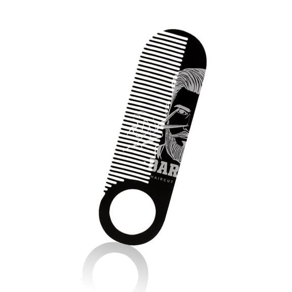 Multifunctional Stainless Steel Mustache Beard Comb for Precise Styling Compact and Travel Grooming Essential