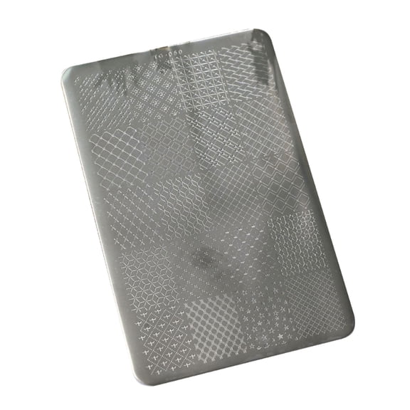 Multifunctional Stainless Steel Nail Plate Tulips Themed Manicure Stamping Plate Perfect for Home and Salon Manicure Use