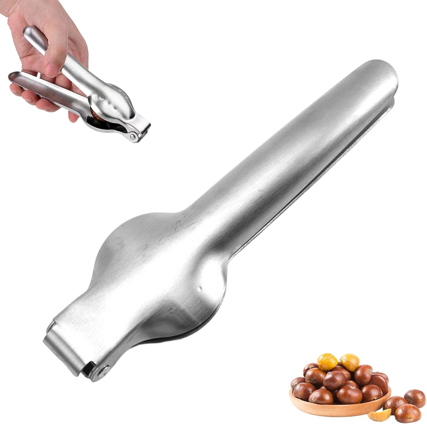 Cunyuer 2-in-1 Chestnut Cutter And Nutcracker Tool - Aluminum Alloy Opener For Walnuts & Pecans - View #6