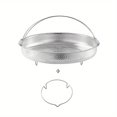 thumbnail image 1 of Lisbinx Stainless Steel Steamer Basket with Handle | Fine Mesh Steam Rack for Cooking & Draining | Even Heat Distribution for Vegetables & Rice, 1 of 8