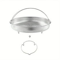 Lisbinx Stainless Steel Steamer Basket with Handle | Fine Mesh Steam Rack for Cooking & Draining | Even Heat Distribution for Vegetables & Rice