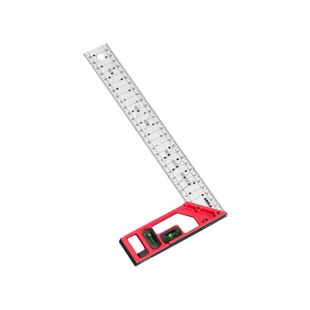 Angles Full Ruler Multifunctional Steel Right Angles Hole Marking Ruler with Bubble ...