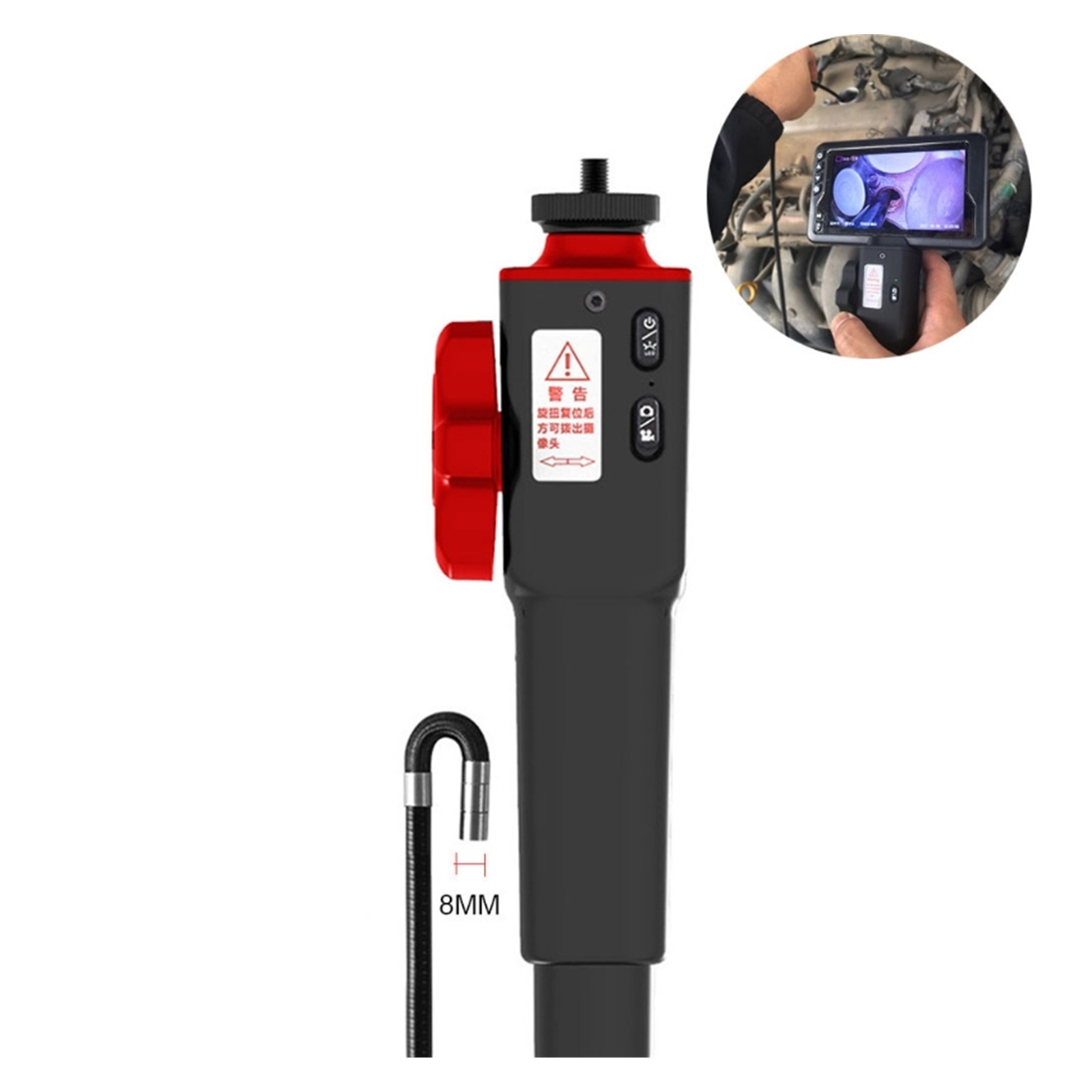 Multifunctional Steering Endoscope Camera Photo Taking Video Recording Rotation Auto Repair Inspection Tool for Measurement