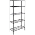 thumbnail image 1 of Multifunctional Storage Rack, 5-layer Metal Shelf Without Wheels Storage Rack For Kitchen Laundry Bathroom, 70.9 x 35.4 x 13.8 Inch, Black, 1 of 5