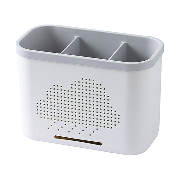 Multifunctional Storage Rack Chopsticks Double Layer Cutlery Drainer Basket Tableware Bucket Utensils Holder Chopstick Drain Box Over The Sink Shelf Simple Human Dish Drying Rack Dish Drying Racks For