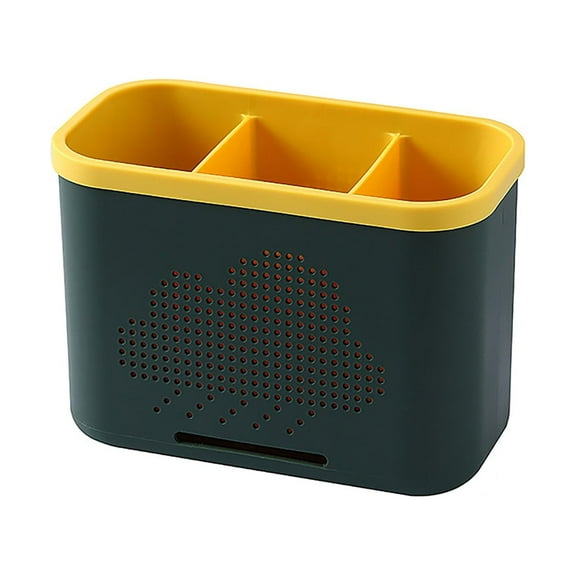 Multifunctional Storage Rack Chopsticks Double Layer Cutlery Drainer Basket Tableware Bucket Utensils Holder Chopstick Drain Box Over The Sink Shelf Simple Human Dish Drying Rack Dish Drying Racks For