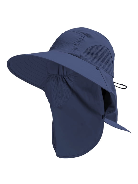 Multifunctional Sun Protection Hat, Wide Brim Fishing Hat with Sunlight Protection, Adjustable Sun Hats for Outdoor Activities, Breathable Neck and Face Guard, Perfect for Hiking and Fishing