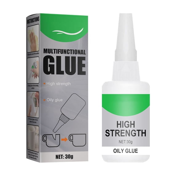 Multifunctional Super Glue, Welding High-Strength Oily Formula, Instant Bonding Universal Repair Adhesive for Metal, Wood, Plastic, Ceramic, Leather, Strong Flexible Glue for Home Fix & Crafts (30g)
