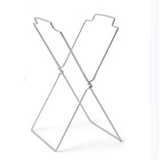 Multifunctional Support Rack 1 Pc,Portable Trash Bag Holder,X-Frame Platic Bag Holder Stand,Durable Household Towel Rack,Stainless Steel Folding Trash Bag Holder Silver
