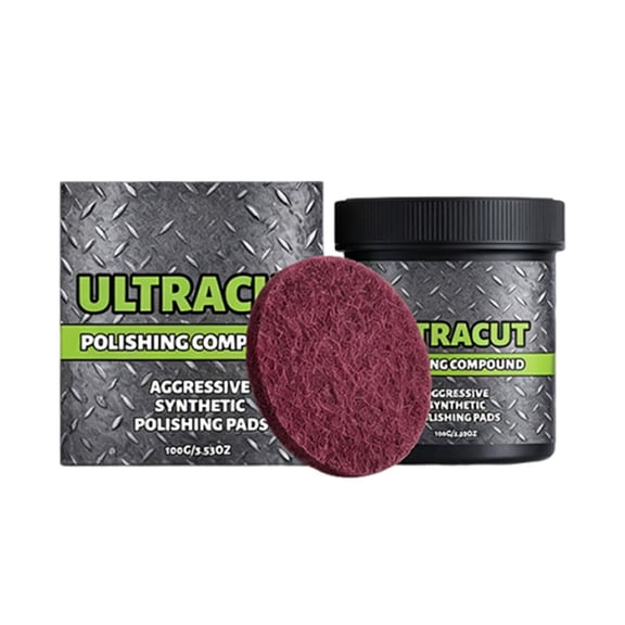 Multifunctional Surface Restoration Polish with Pad, Polishing & Surface Protection for Metal, Multi-Surface Heavy Duty Metal Scratch Remover (A)