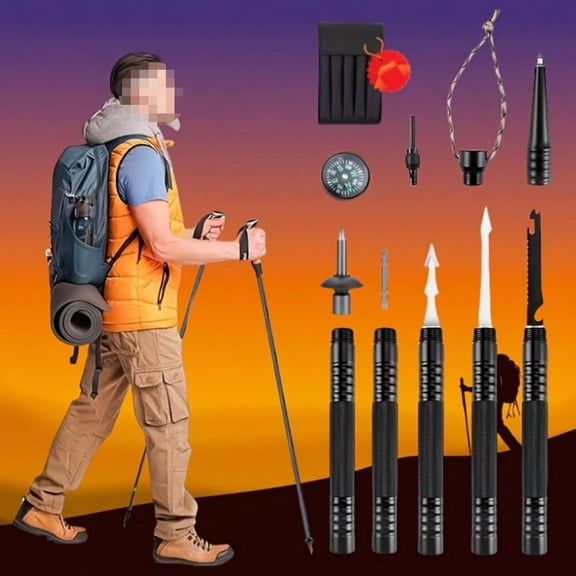 Multifunctional Tactical Folding Shovel, Black, 1 Pack