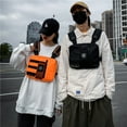 thumbnail image 1 of Multifunctional Tactical Mechanical Style Outdoor Work Clothes Chest Bag,Orange, 1 of 2