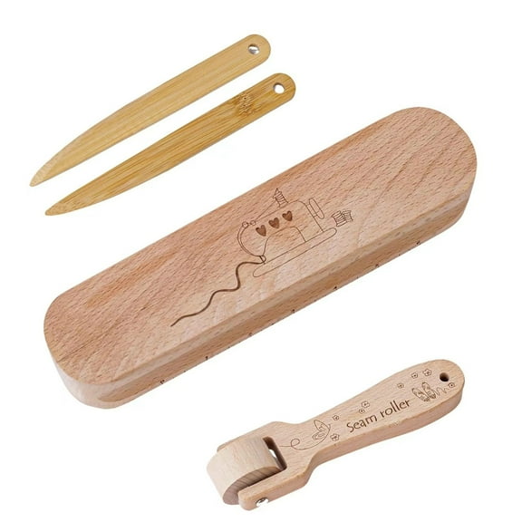 Multifunctional Tailors Clappers Set Seam Roller Tailors Bone Pen Pressing Tool Sewing Tool for Ironing Quilting