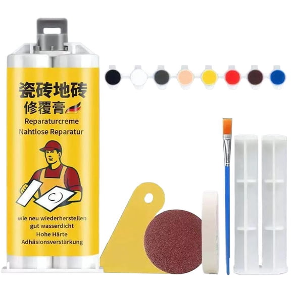 Multifunctional Tile Stone Crack Repair Kit, Porcelain Repair Kit,Ceramic Glaze Paste, and Marble Granite Repairs Tile Repai
