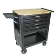 thumbnail image 1 of Multifunctional Tool Cart with 4 Wheels and 4 Drawers, Rolling Tool Chest Trolley with Adjustable Shelf, 1 of 7