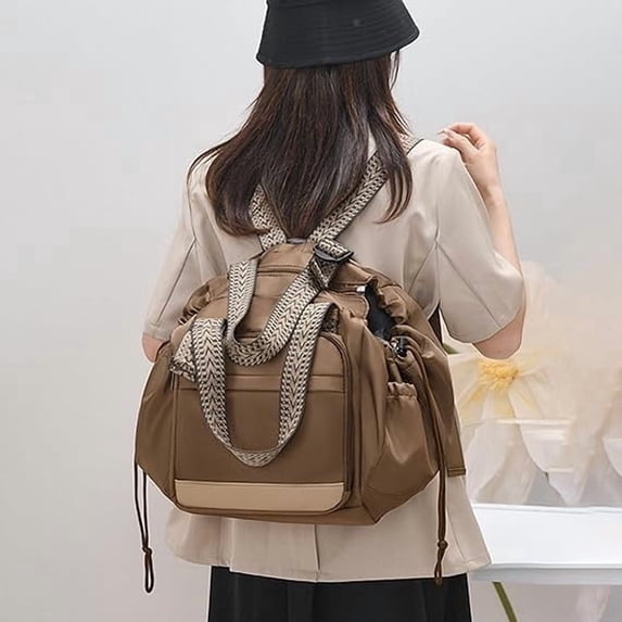 Multifunctional Travel Organizer Bag, Large Capacity Tote Backpack for Women, Convertible Crossbody Shoulder Bag, Casual Weekender Carry-On Handbag