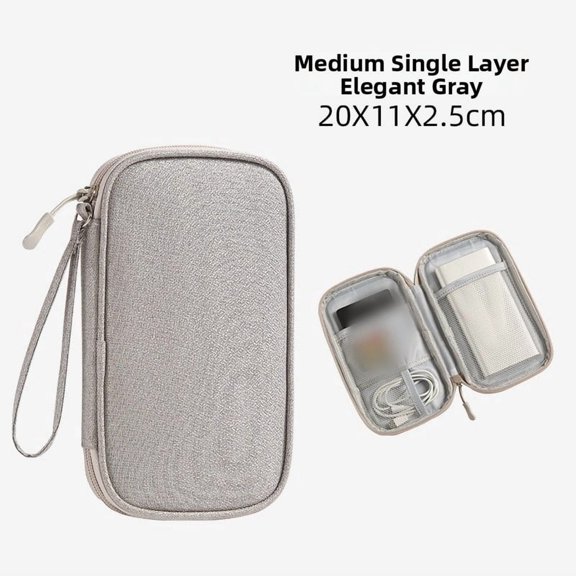 Multifunctional Travel Storage Bag for Data Cables Earphones Chargers Phones