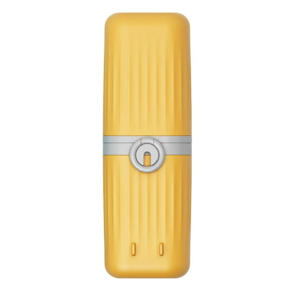 1-Pack Multifunctional Travel Toothbrush & Toothpaste Holder  Magnetic Cup with Suction Wall Mount & Cover, Compact Bathroom Organizer for Home & Travel TIKA