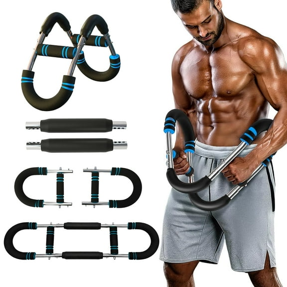 Twister Arm Trainer for Men, 3-Level Adjustable U-Shaped Chest Workout Equipment (65/90/110LB), Arm & Chest Exerciser for Home Gym