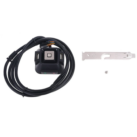 Multifunctional USB 2.0 Computer PC External Power On/Off Reset Button with Microphone Ports
