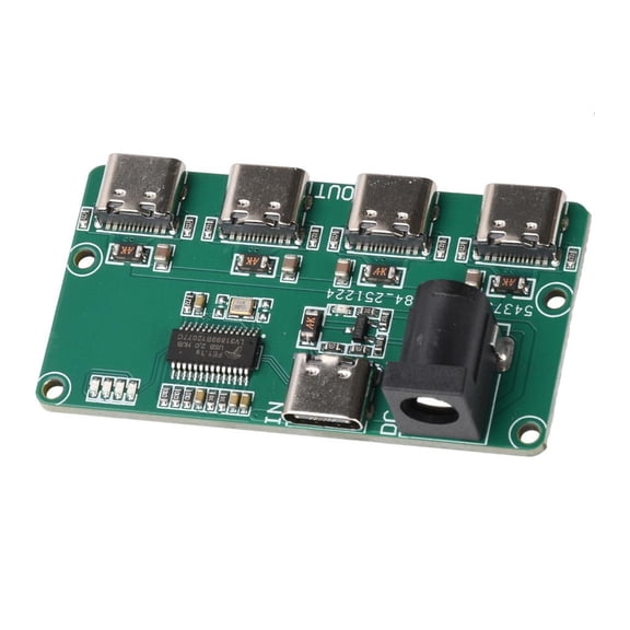 Multifunctional USB Hub Module 4 Port USB 2.0 HUB Splitter Module Overcurrent Protective Plug Play Development Board