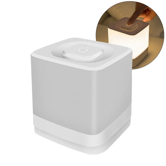Multifunctional USB Rechargeable Touch LED Night Light - Cozy Atmosphere Bedside Lamp - Perfect to enhance bedroom ambience - Soft soothing light creates a relaxing environment