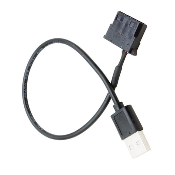 Multifunctional USB to 4PIN Fan Cable USB Male to 3Pin/4Pin Braided Power Adapter for PC Cooling