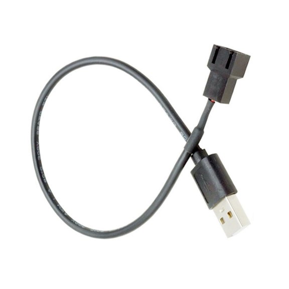 Multifunctional USB to 4PIN Fan Cable USB Male to 3Pin/4Pin Braided Power Adapter for PC Cooling