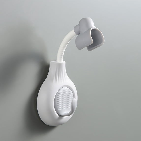Multifunctional Universal Adjustment Shower Holder Bathroom Perforation Traceless Paste Shower Universal Shower Base Shower Nozzle,B,Abs