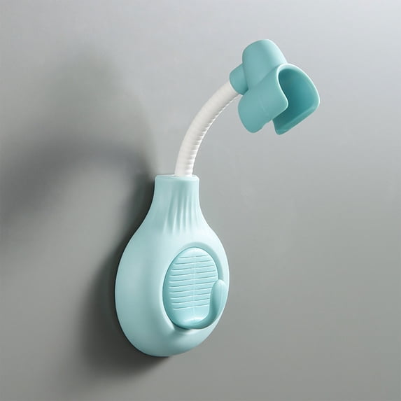 Multifunctional Universal Adjustment Shower Holder Bathroom Perforation Traceless Paste Shower Universal Shower Base Shower Nozzle,C,Abs