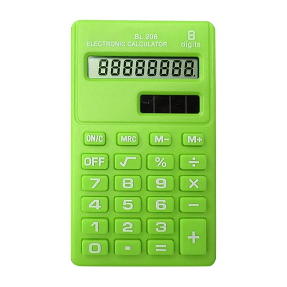 Multifunctional Utility Tool Clearance, Furenl Standard Calculator Mini Digital Desktop Calculator 8 Bit Lcd Displays Smart Calculator Pocket Sized Basic Calculator for Home School Calculator, Green