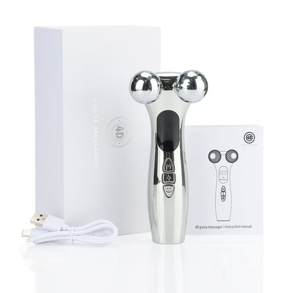 Multifunctional V-face Roller Device Low Frequency Pulse Vibration Fades Fine Lines Dark Circles Face Firming Lifting Tightening